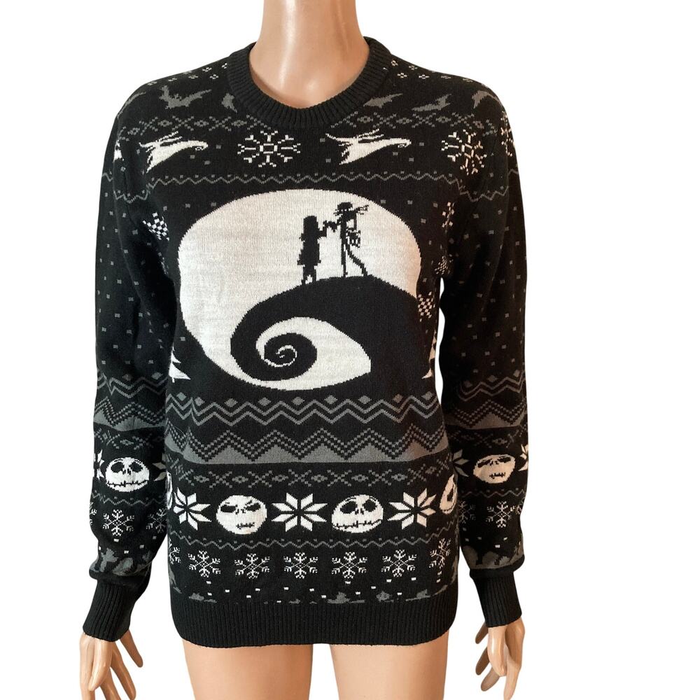 Disney Nightmare Before Christmas Jack Skellington Ugly Christmas Sweater S